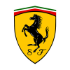 Logo ferrari blanc